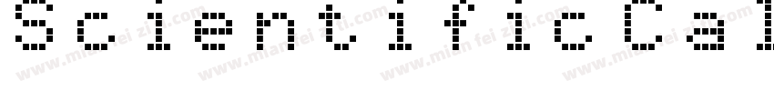 Scientific Calculator LCD字体转换